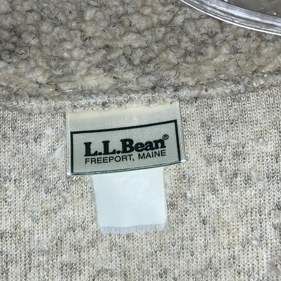 101 10/$50🏄🏻‍♀️ L.L. Bean Tan Fleece Jacket - Picture 9 of 15